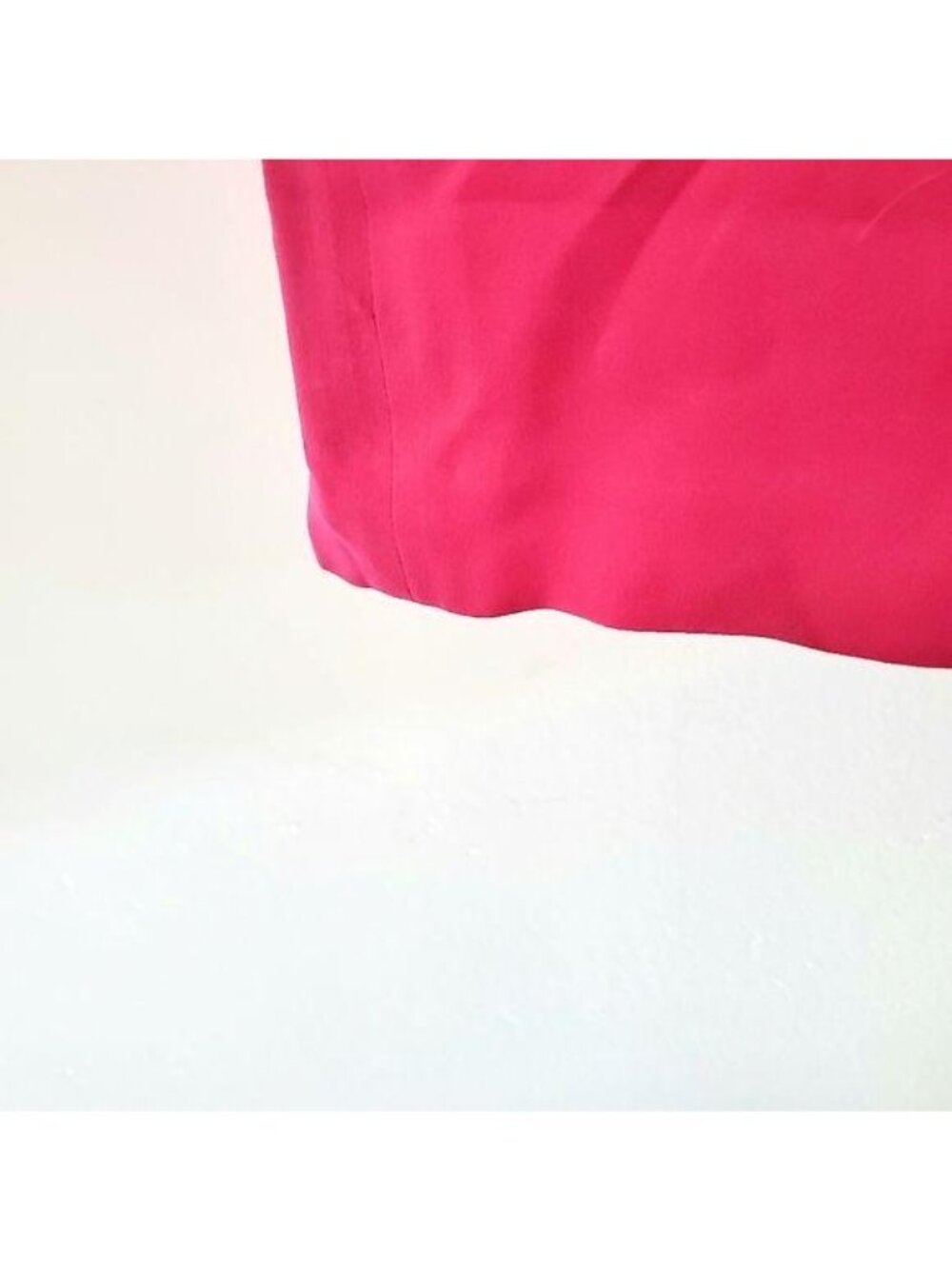 Maggy London Womens Hot Pink 100% Silk Pencil Skirt Size 4 Dry Clean Only - Picture 4 of 9